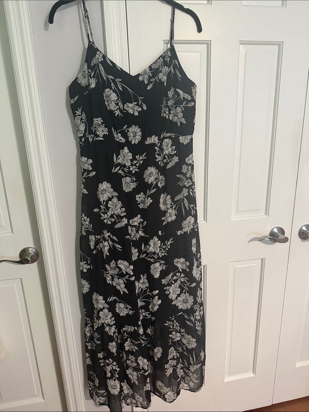 Black & White J. Crew Floral Dress - Women's